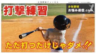 【少年野球のバッティング練習】試合でヒットを打ちたい人に元甲子園球児が教えます 